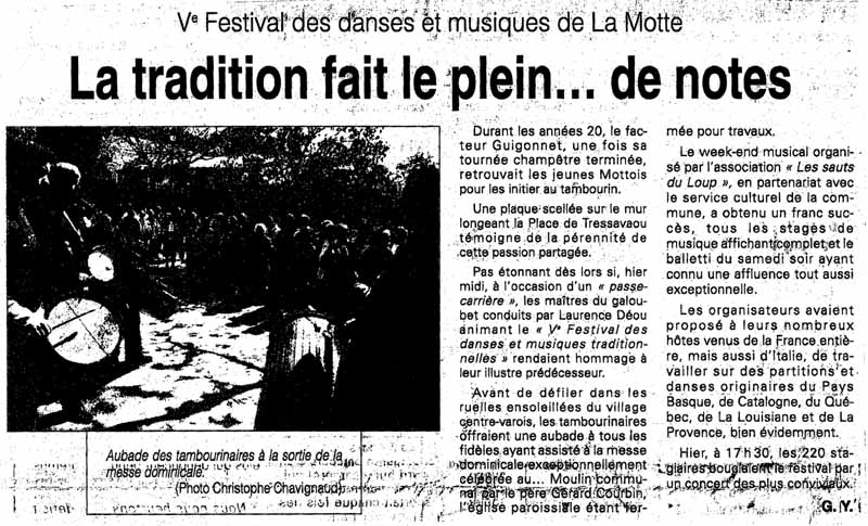 5e Festival Traditionnel au Pays du Galoubet